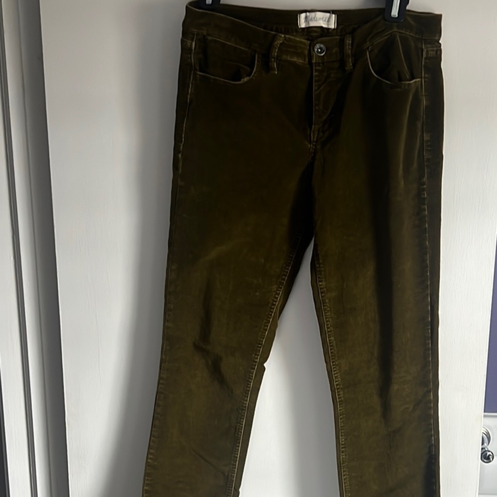Madewell Green Skinny Pants Full-Length